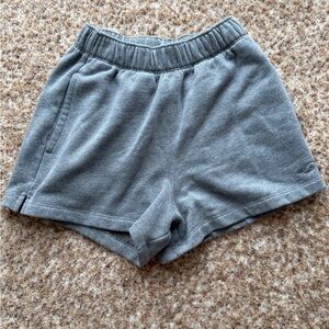 Hollister Women's Charcoal Athletic Shorts